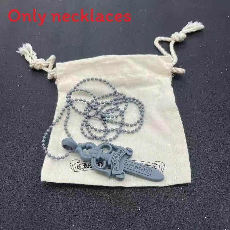 Cross Silicone Gothic Sword Colorful Necklace For Trendy Daily Wear Casual