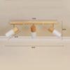 Modern LED Ceiling Light Iron Rotatable 1/3 Head Spotlight For Living Room Study Bedroom Dining Room Indoor Illumination Fixture