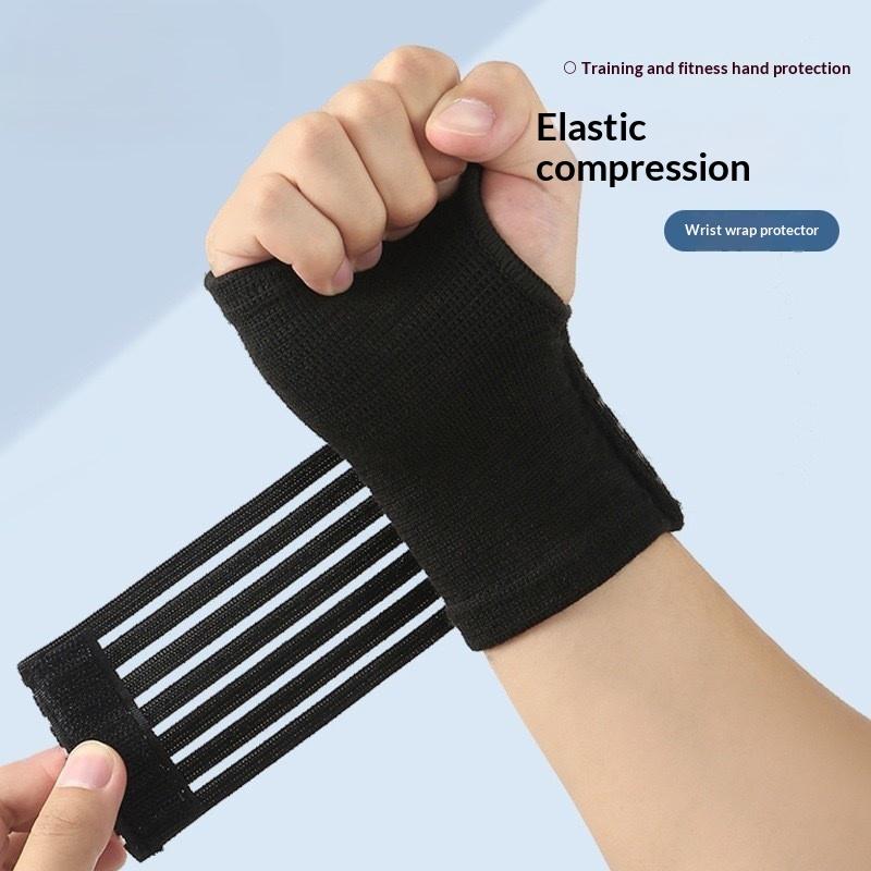1Pcs Universal Wrist Support Sports Bandage Gloves Adjustable Wrist Brace Fitness Sports Anti- Anti-Wear Gloves