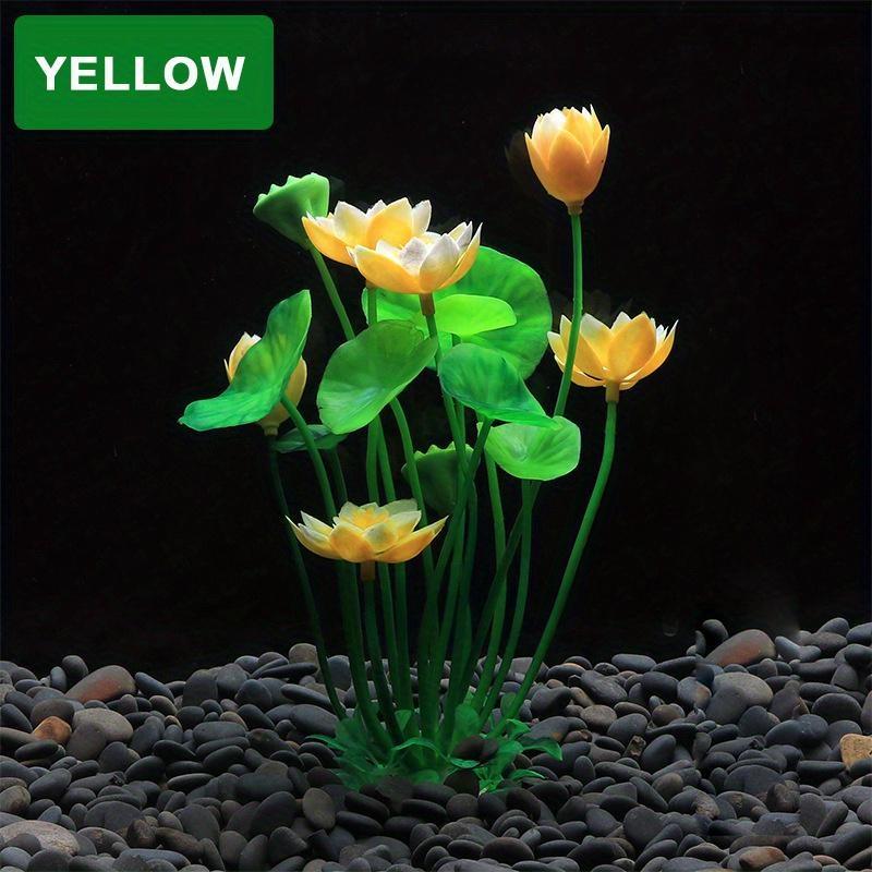 Artificial Water Plant Fish Tank Decoration Landscaping Aquarium Decoration Fake Water Plant Lotus