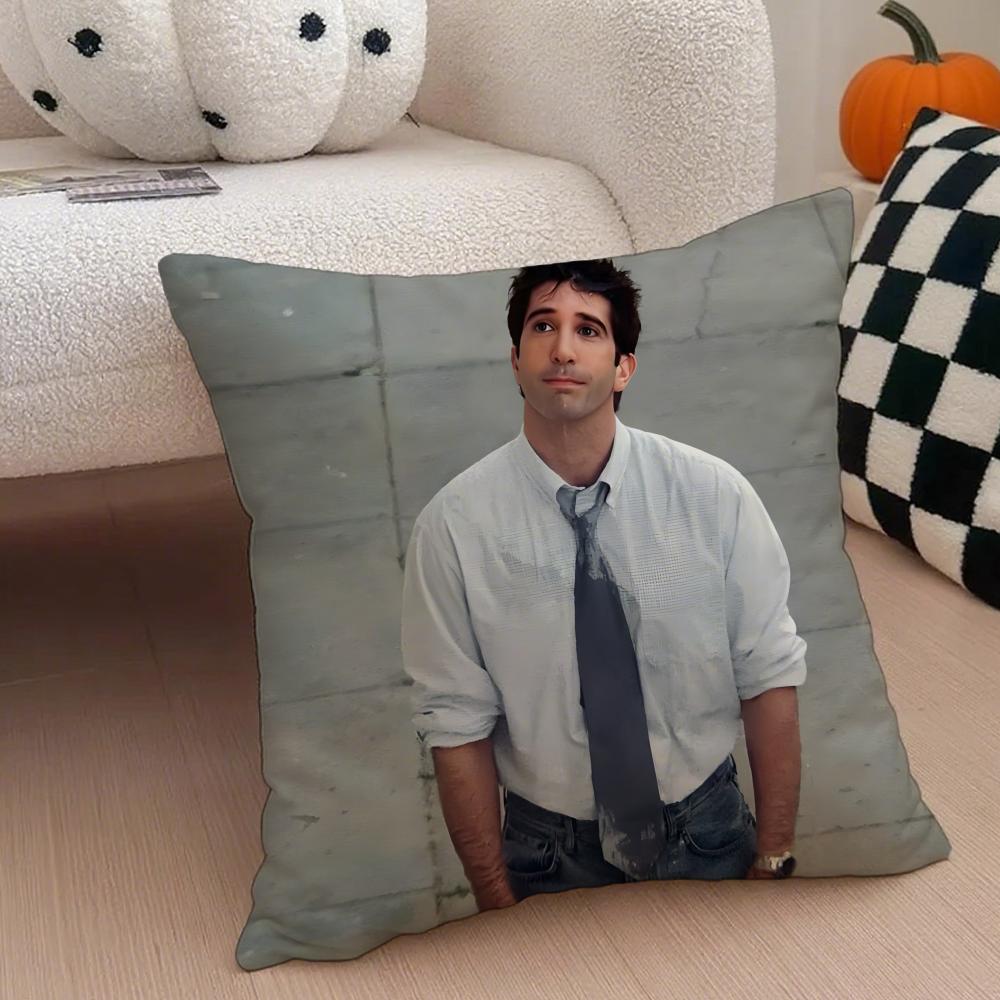 RRoss Geller Cushion Cover Linen Pillow Case Soft Breathable Protective Couch Room Decoration