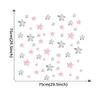 1pc Painted Pink Grey Stars DIY Wall Stickers Removable Vinyl Wall Decals for Kids room Girls Bedroom Decor Wall Decoration