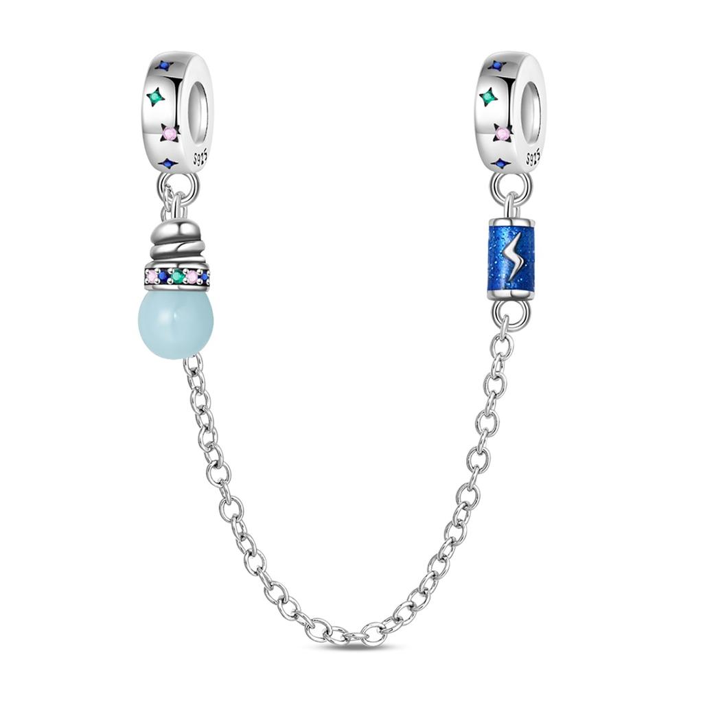 New Copper Heart Murano Glass & Butterfly Dangle Charm Fit Original Bracelet & Necklace Blue Series Jewelry