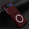 Carbon Fiber For Samsung Galaxy Z Flip 3 Flip 4 5g Case Magnetic With Magsafe Wireless Charging Cover