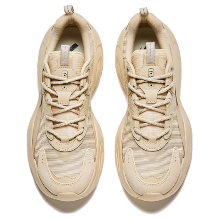 Anta Xingyun Cushioning Slip Resistant Low top Chunky Sneakers Men's Raw Wood Sneakers 112438856-2