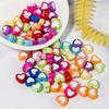 Pack of 100 Waterproof Loose Spacer Bead Acrylic Heart/Flower/Butterfly Shaped Beads Creative Jewelry Accessories