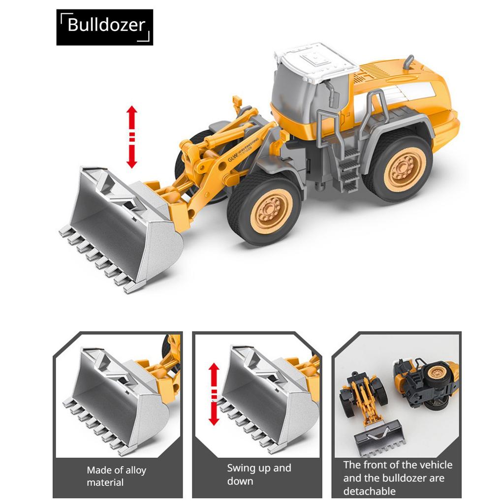 Boys Engineering Dump Truck Toy, Alloy Realistic Excavator Pull Back Truck