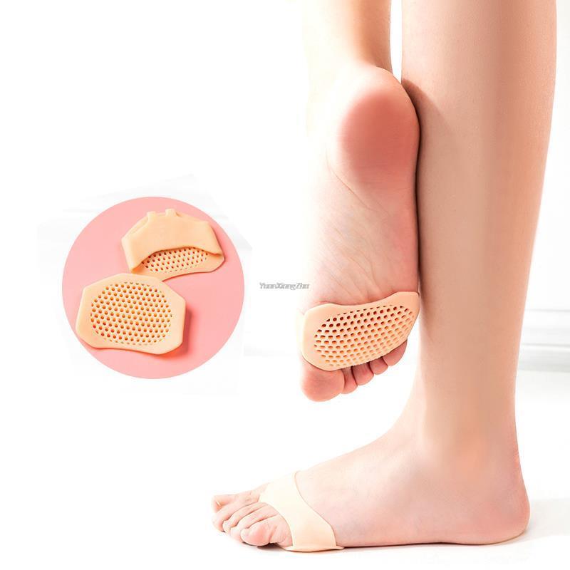 Women Forefoot Pads Silicone Insoles for Shoes Soft Breathable Foot Pads Shock Absorption Shoe Pad Adjust Size Half Inserts