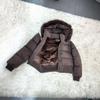 European and American style short hooded fur collar cotton-padded clothes for women's winter plush thickened warm jacket removable sleeve cotton-pa