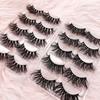 20 Pairs False Eyelashes 3d Faux Mink Lashes Natural Eyelashes 3d Faux Mink With Silk Eyelashes Private Label