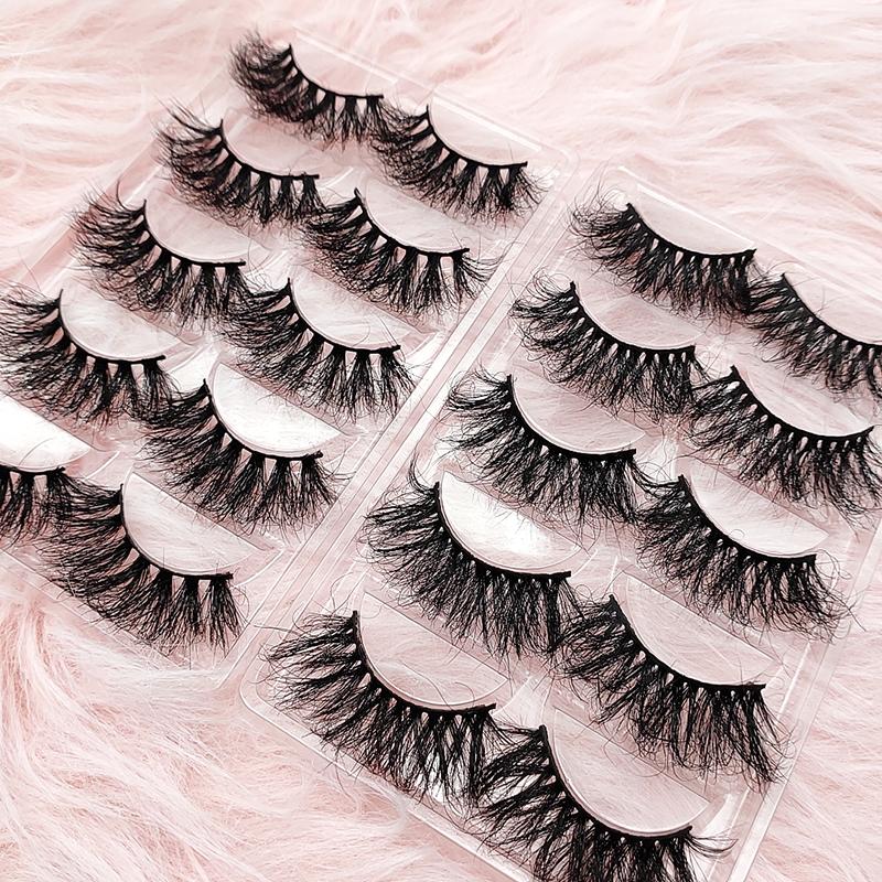 20 Pairs False Eyelashes 3d Faux Mink Lashes Natural Eyelashes 3d Faux Mink With Silk Eyelashes Private Label