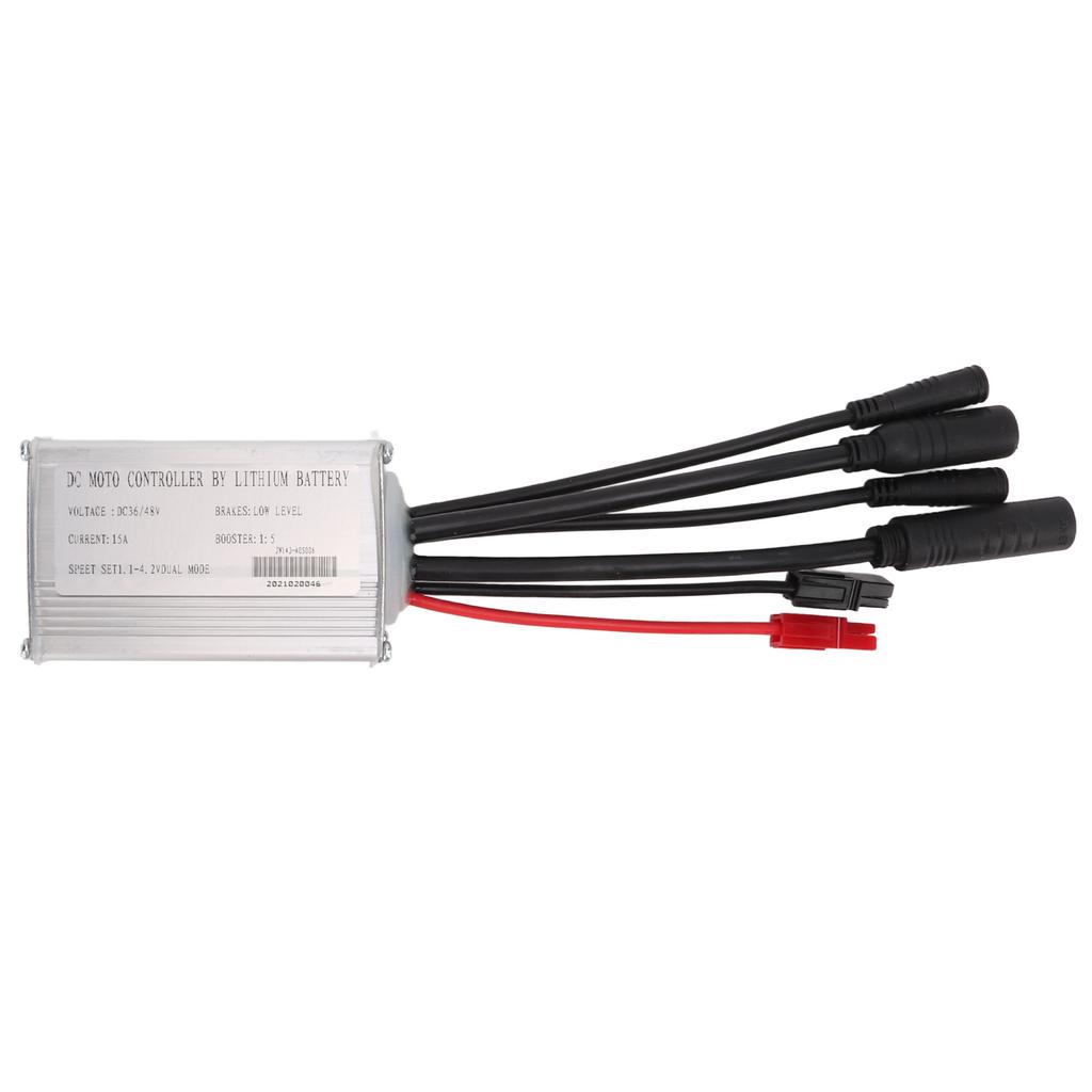 Electric Bike Motor Controller 15A Common Speed Controller 36V 48V with GD01 Panel 1 to 2 Cable Fully Waterproof Kit