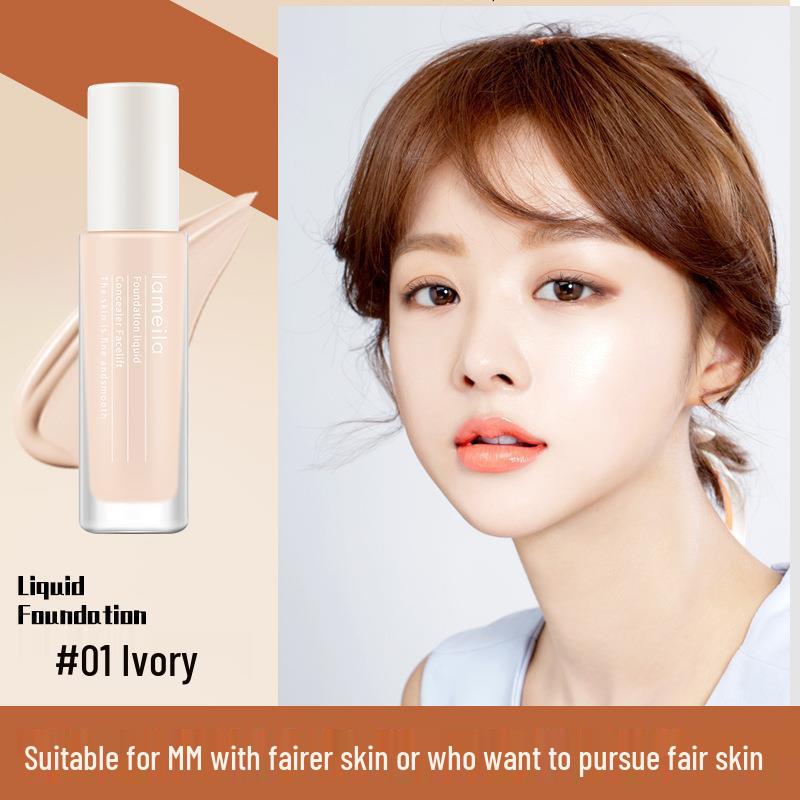 

Увлажняющая и осветляющая тональная основа, одобренная инфлюенсерами Xiaohongshu, с увлажняющим эффектом, консилером, сильным контролем жирности для нюдового и студенческого макияжа