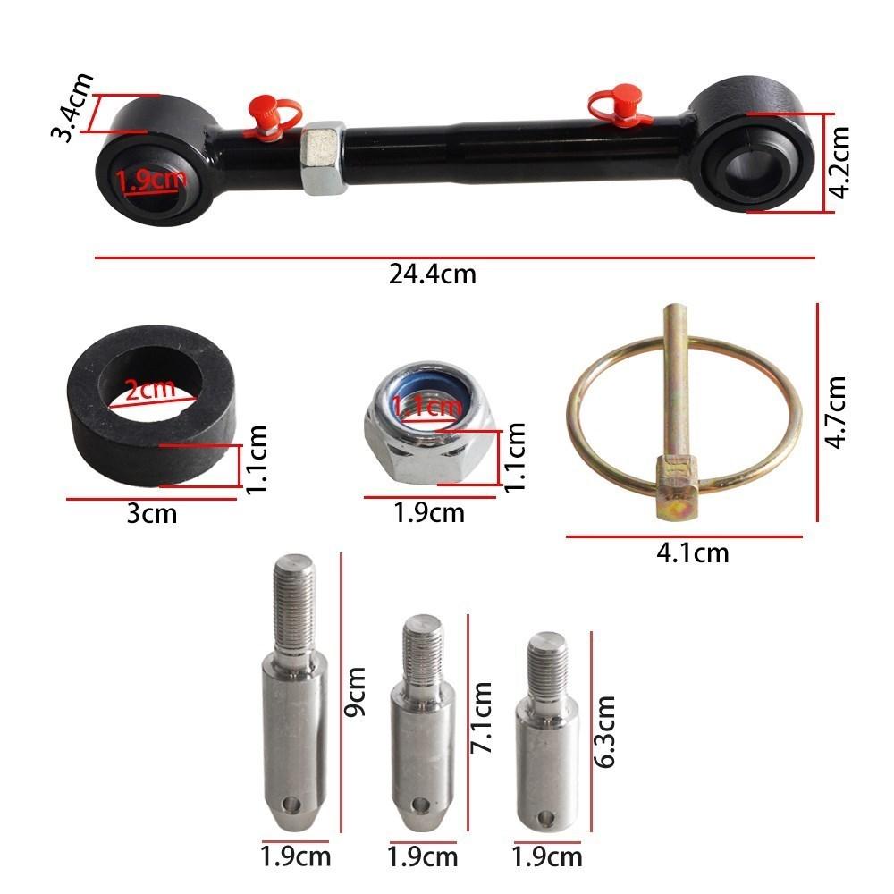 Front Sway Bar Links Disconnects Adjustable 2.5-6" Lifts For Jeep Wrangler JK JKS 2/4 Doors 2007-2018 Stainless Steel Sway Bars