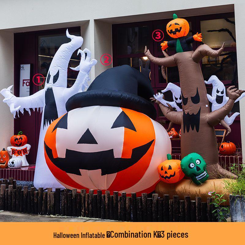 Large Inflatable Pumpkin Balloon Halloween Decoration for Kindergartens and Malls