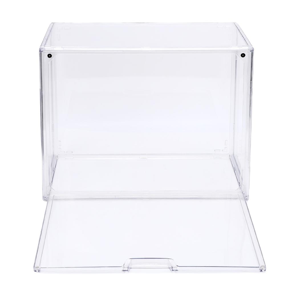 Figures Display Case Transparent Acrylic Airtight Stackable Figures Showcase for Dolls Collectibles Books