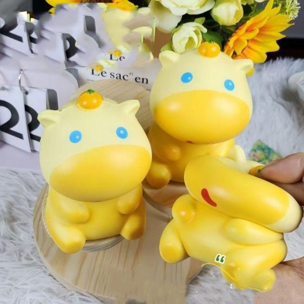 Persimmon Water Dolphin Squeeze Toy Capybara Water Dolphin Pinch Toy Practical Jokes