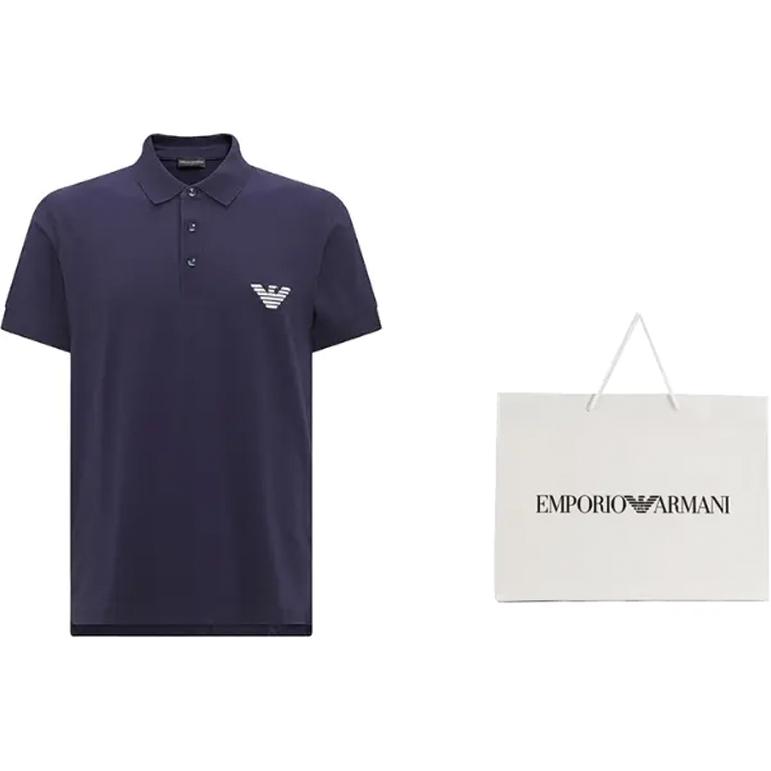 EMPORIO ARMANI SS23 Polo Shirt Men's Blue 211804-3R482-48336