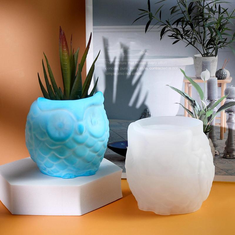 Pflanzgefäßform Topfpflanzentopf-Formen Muschel Kerzenhalter Form Eule Dickkopf Fisch Silikonformen Sukkulenten Topf Formen Für