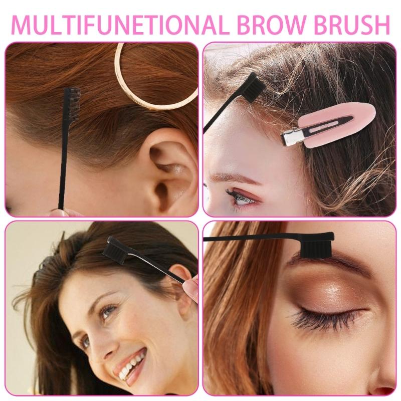 Hair Styling Comb Set Teasing Hair Brush Rat Tail Combs Edge Brush Hair Tail Tools Braid Tool Loop with Hair Clips