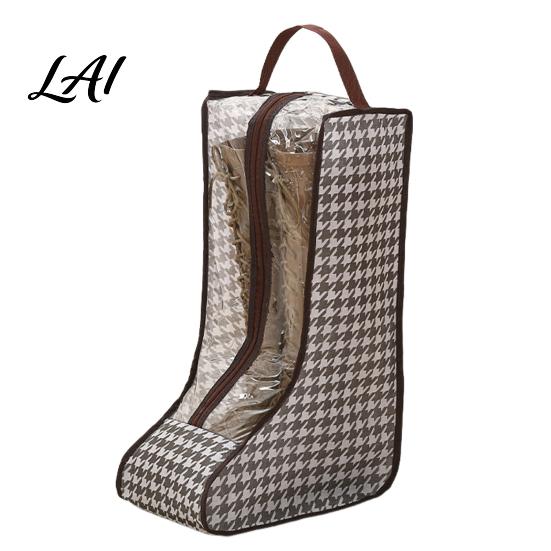 Travel Boot Organizer Boots Storage Bag with Zipper And Handle Portable Transparent PVC Dust Visible Footwear Protector Proof Organizer Dust-proof
