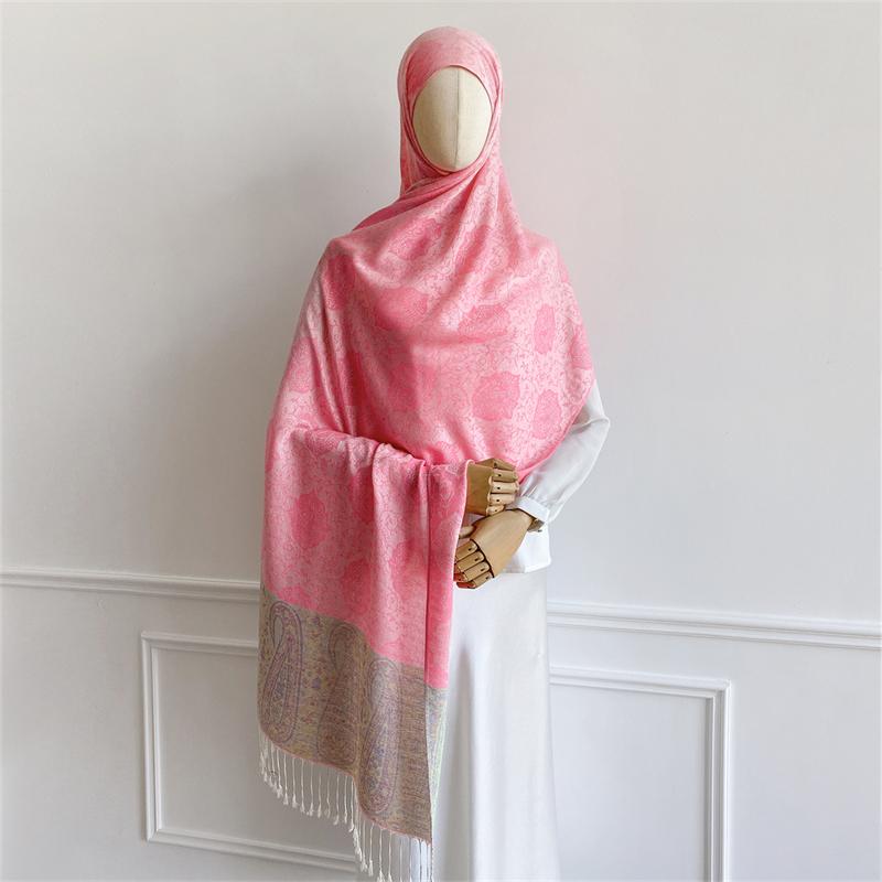 Women Paisley Scarf Cashmere Feeling Shawls Tassel Blanket Wraps Lady Scarves Foulard Bufanda Jacquard Pashmina Poncho Stoles
