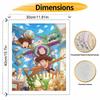 Disney Oil Painting DIY Digital Painting Cartoon Characters Toy Adventure Wall Art for the Living Room or Entryway.