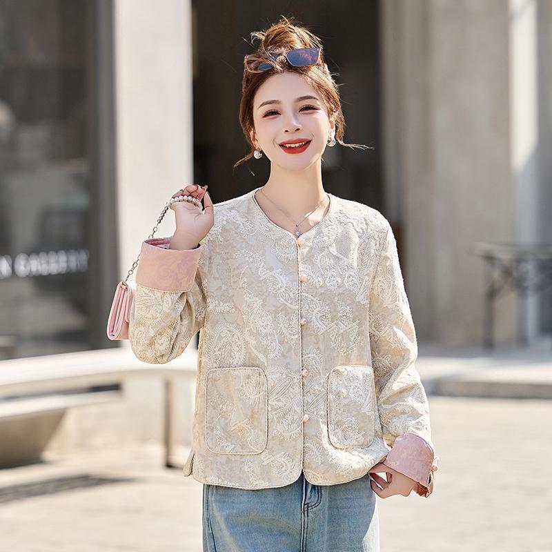 Women's 2025 Spring/Autumn Elegant Slimming Short Tang Style Jacket