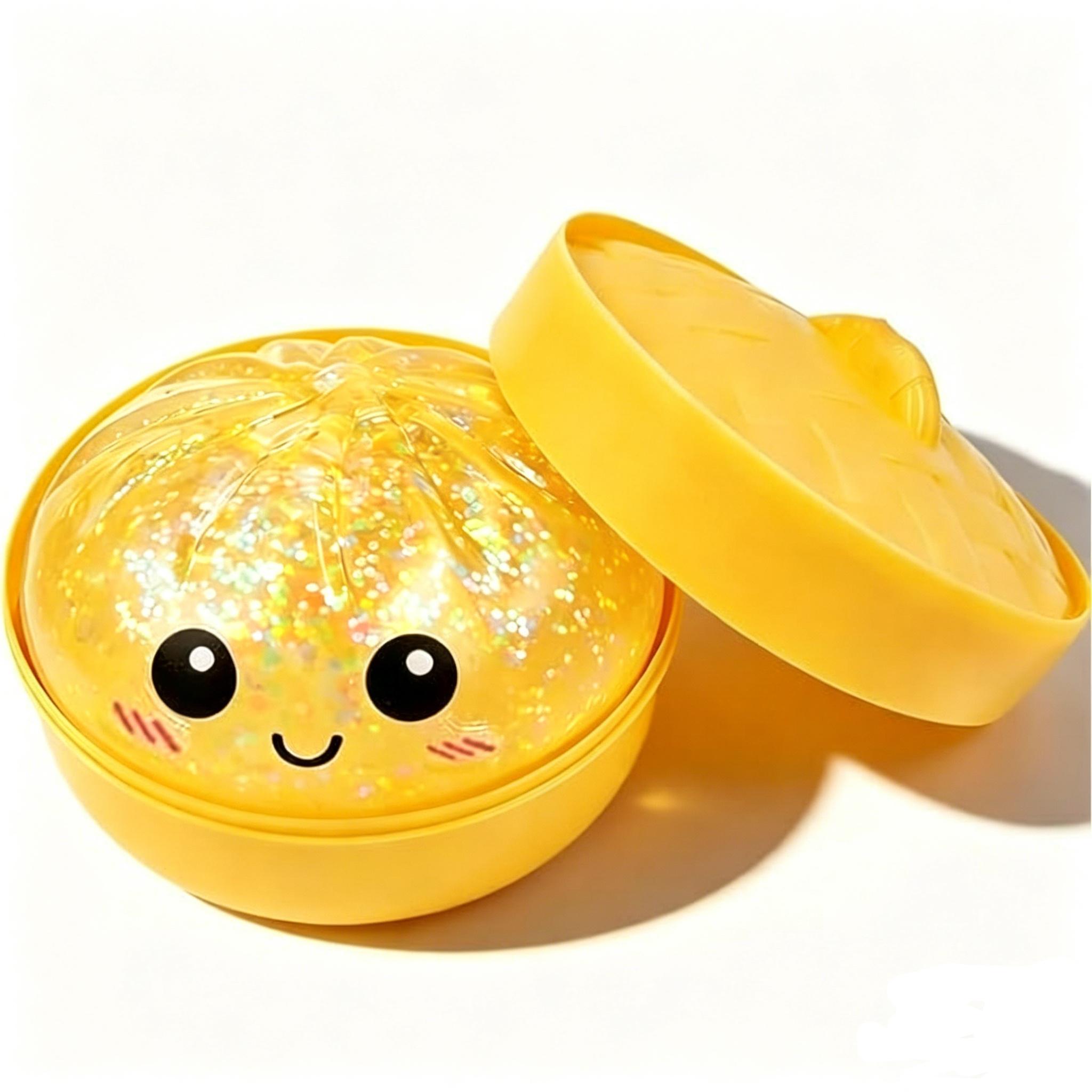 Nieuwe Glitter Dumpling Squishy Mystery Box - Verrassing Dumpling Squishy, Reusachtige Glitters Dumplings, Zeldzame Dumplings Broodje Stressverlichting Fidget Set.