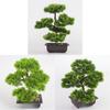 Artificial Pine Bonsai Tree With Pot For Office Decor And Indoor Greenery