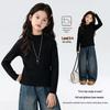 Girls' Soft Knit Mock Neck Long-Sleeve Sweater