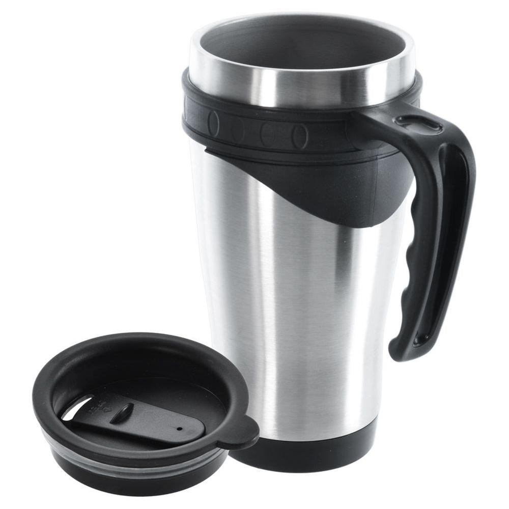 Kubek Termiczny Z Uchwytem Stalowy Termos Podróżny Samochodowy Do Samochodu