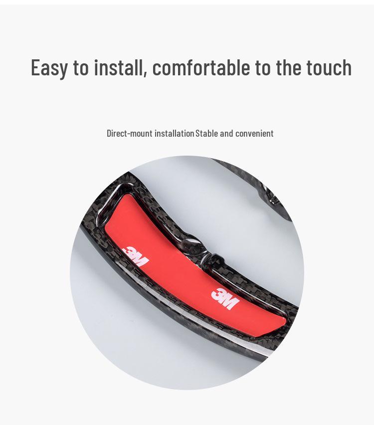 Elastic True Carbon Fiber Knob Paddles for Cayenne, 911, MACAN, Panamera