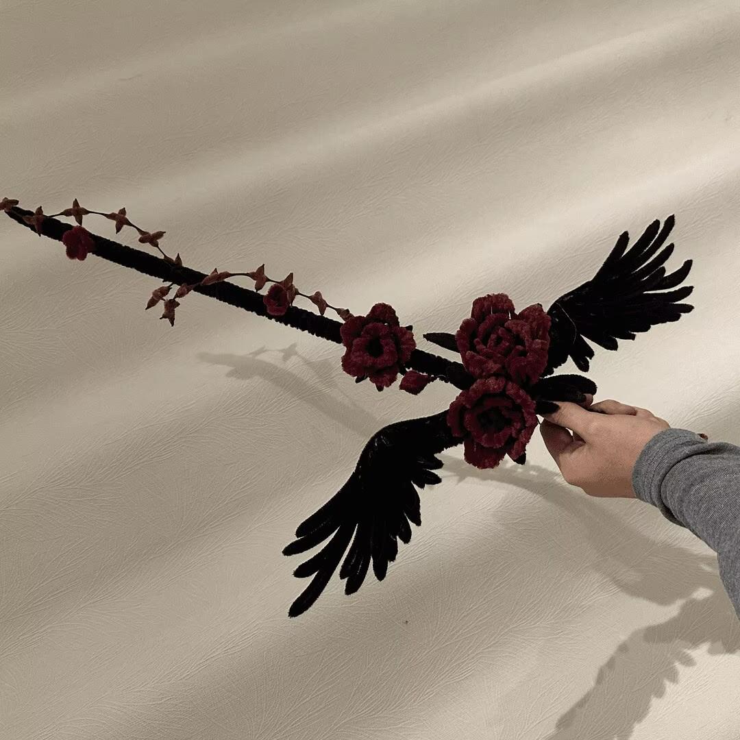 

Dark Rose Angel Sword DIY Material Pack - Handmade Photography Prop & Creative Gift for Couples and Best Friends Rose Angel Sword Material Pack [Set 1]