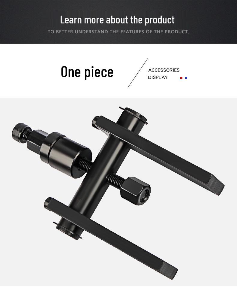 Two-Jaw Motorcycle Bearing Extractor and Wheel Puller Tool