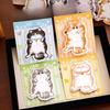 20 Pcs Cute Cartoon Cat Memo Note Specialty Sticky Notes Cute Message Memo Pad Student High-looking Stationery Office School Supplies