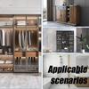 12 Pcs Oval Closet Rod End Supports with 2 Mounting Hole, Wardrobe Rod Bracket, Flanges Socket