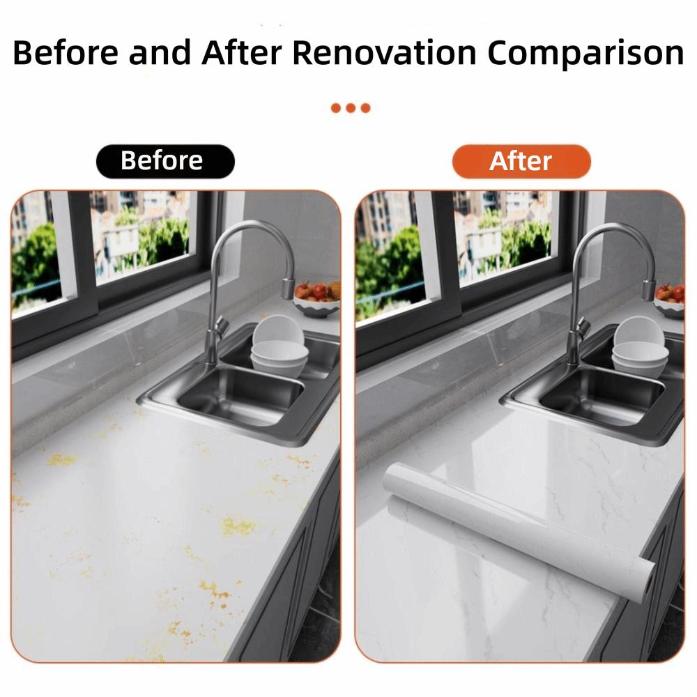 New 40cm Marble Wallpaper Self Adhesive Vinyl Contact Paper Waterproof Wall Stickers Kitchen Livingroom