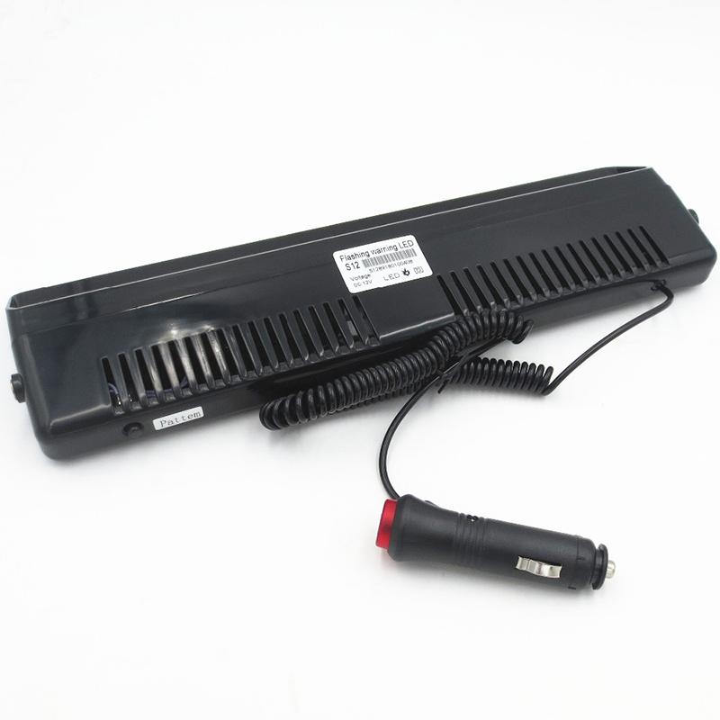 Polizeiwarnleuchte Auto LED Blinksignalleuchte Windschutzscheiben-Blitzlicht Auto LKW Notlicht 12LEDs 16 Blinkmodi 12V