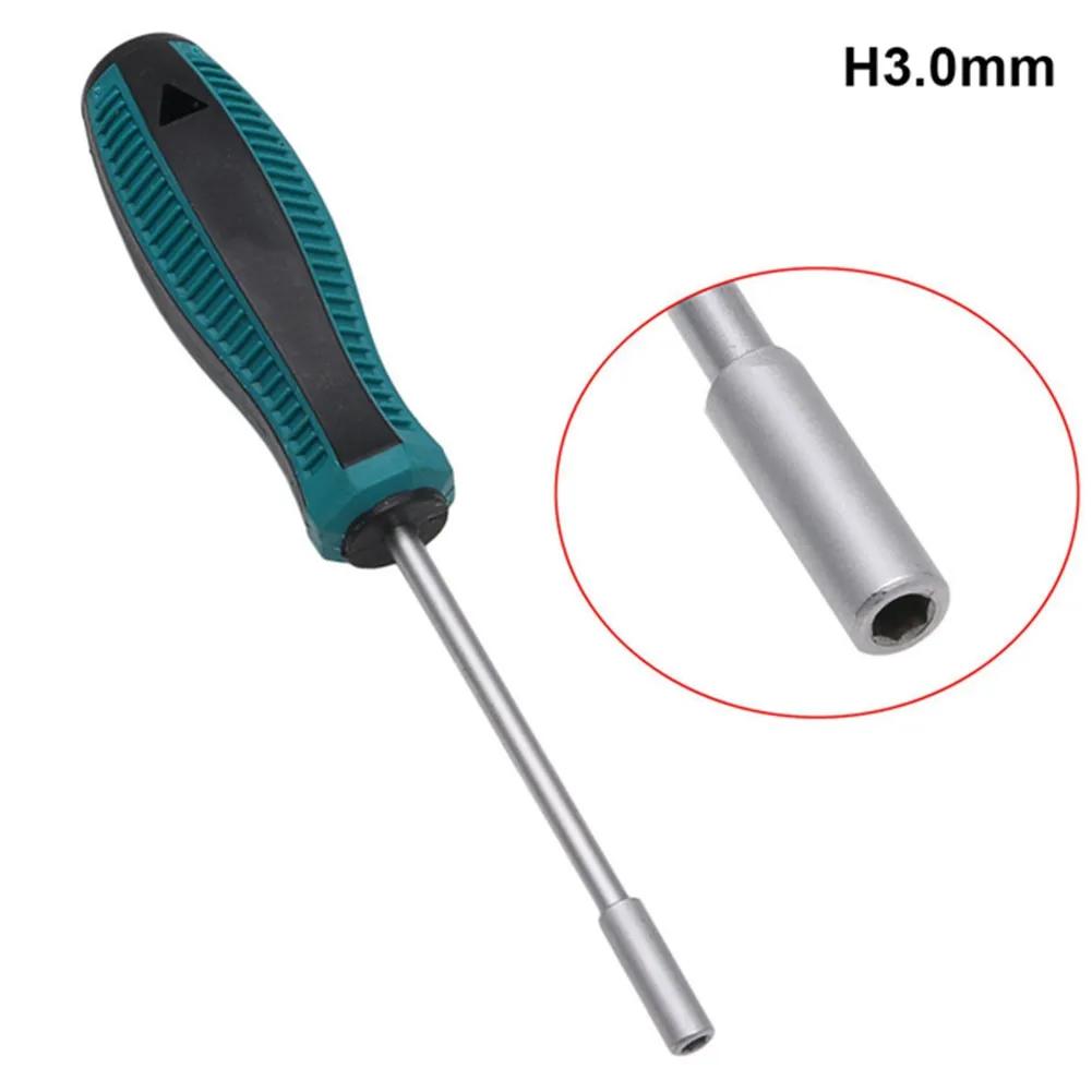 3-6mm Metal Screwdriver Hex Key Socket Screwdriver Socket Screwdriver Hand Hex Nut Key Hexagonal Screw Driver Repair-Tools