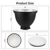9 Inch Reflector Diffuser Bowens Mount Photography Lamp Shape Dish with 60 Degrees Honeycomb Grid & White Soft Cloth