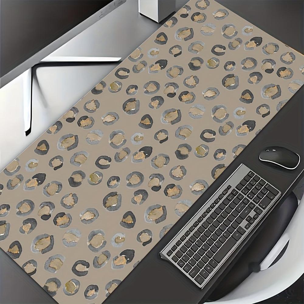 Extra large abstract leopard print gaming mouse pad anti-slip rubber base laptop desk pads thickened lock edge PC accessories