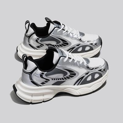 Global Summer Breathable Mesh Sports Soft Sole Shock Absorption and Wear Resistance Lightweight Casual Running Shoes Dad Shoes