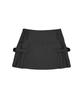 Deondaun Pleats Belt Skirt - Charcoal