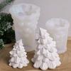3D Christmas Tree Silicone Candle Mold DIY Christmas Ornaments Scented Candles Soap Molds Plaster Resin Chocolate Crafts Making