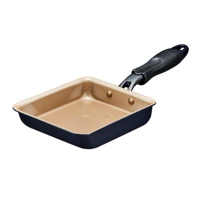 Evercook Tamagoyaki, 13 x 18 cm, nur für Gasfeuer, leichte Bratpfanne, PFOA, PFOS-frei, Marineblau, Doshisha [500-Garantie], antihaftbeschichtet