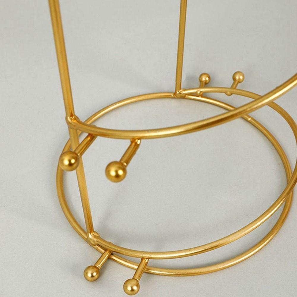 Gold Crown Display Stand Iron Crown Headband Display Rack for Bride Hair Accessiories