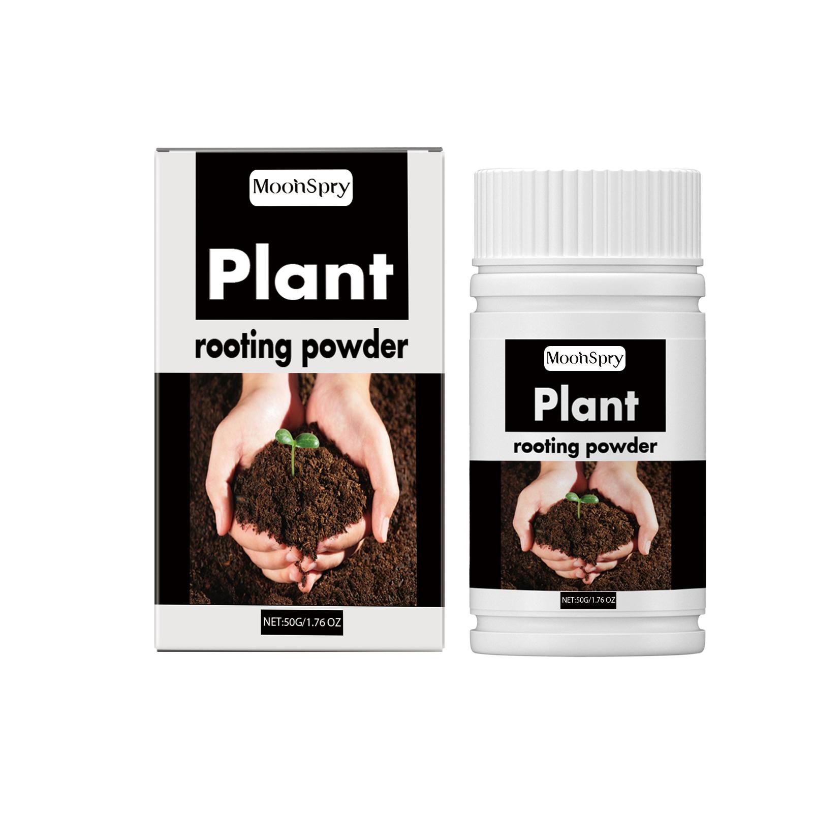 MoonSpry Rooting Powder is suitable for the rooting of many types of plants, specifically for cuttings and transplanting trees and fruit trees