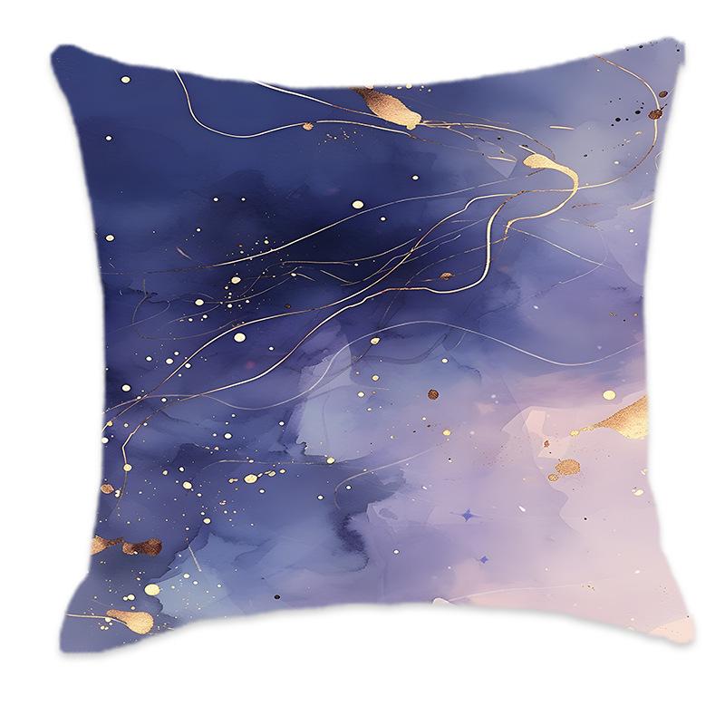 New Dreamy Gold, Pink, Blue and Purple Gradient Color Pillow Back Home Bedroom Bedside Sofa Cushion