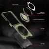 Phone Case For Samsung Galaxy Z Flip 7 Flip7 5G TPU+PC 360° Magnetic Ring Holder  Shockproof Rugged Protection Cover Kickstand